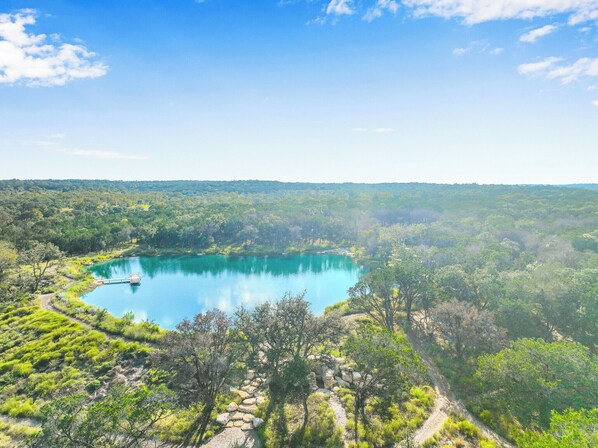 Access to the gorgeous lake on the Wild Candy farm