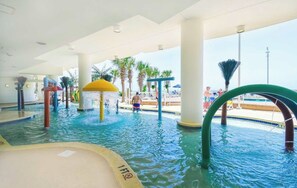 While traditional hotels leave families stuck indoors on rainy days, Sandy Beach Resort keeps the fun going with heated indoor pools, lazy rivers, and kid-friendly splash zones.