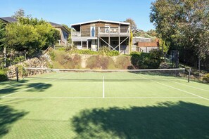 Stay active during your visit with a few rounds of tennis on the private court.
