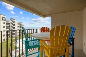 view from balcony