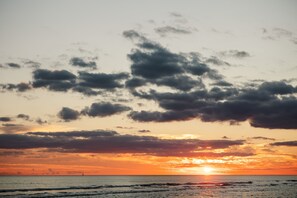 You’re mere blocks from Destin’s famous white sands and sunsets like this.