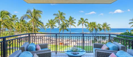 Enjoy gorgeous views from our private lanai.