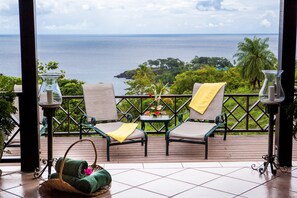 Open the door and step out onto your private balcony!