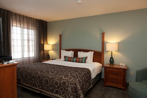 Drift to sleep in a comfortable bed after a wonderful day outside.