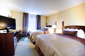 Drift to sleep in a comfortable bed after a wonderful day outside.