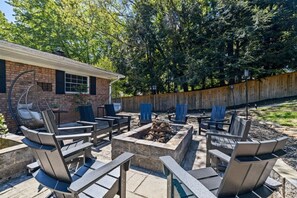 EPIC fire pit with tons of seating!