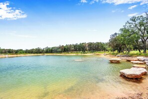 Cool off from the Texas heat at the Dirt Candy lake