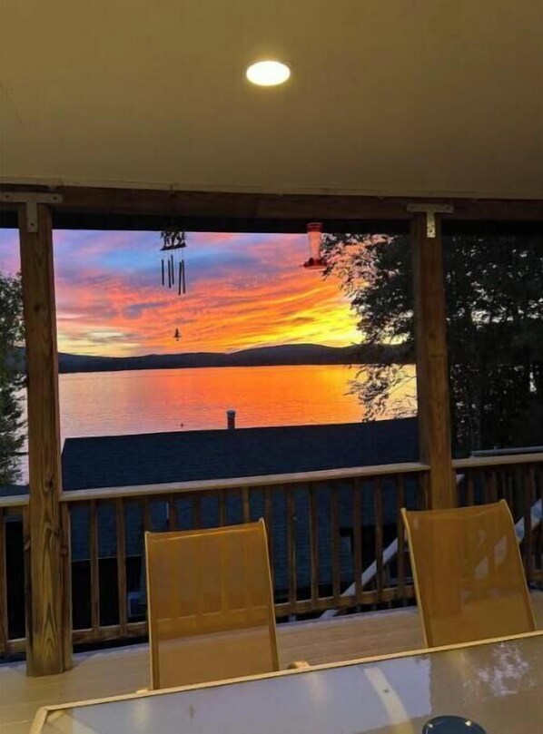 Sunset on deck