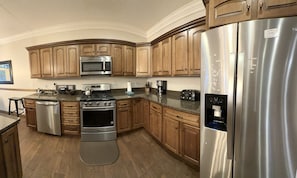Indoors, Kitchen, Refrigerator, Microwave, Oven