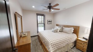 Indoors, Ceiling Fan, Home Decor, Bed, Bedroom