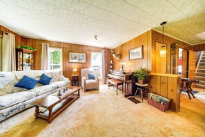 Living Room | Free WiFi | 2-Story Home