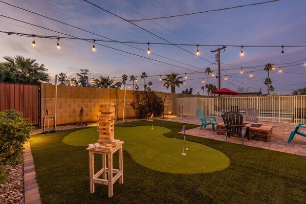 string lights for more outdoor ambience. 