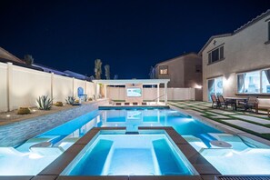 Beautifully Lit UP SPA & Tanning Shelf Theater