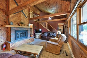 Enter into this cozy living room