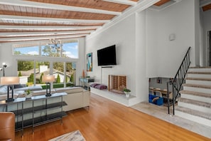 Upstairs living area