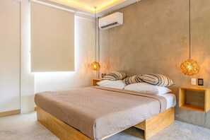 A comfy king bed