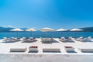 Sea and Mountain View; Sunloungers 