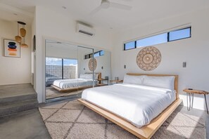 *Minor Bedroom w/ Parachute Linens