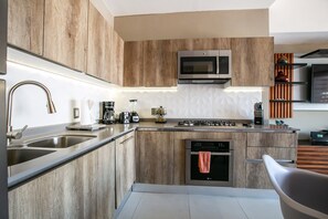 Sleek and well-appointed kitchen