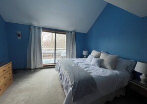 Master bedroom with balcony 
