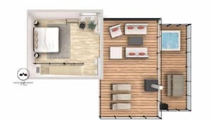 3D plan - second floor