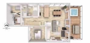 3D plan - first floor
