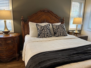 Queen Ensuite Bedroom with Fireplace