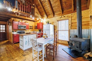 Bird's Eye View - Open Floor Plan in kitchen, dining, and living room.