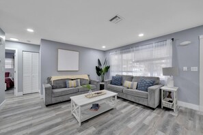 Living Room and Hall to Bedrooms