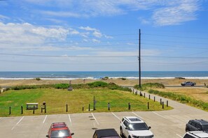 Make your way to the ocean just across the street!