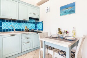 Kitchen and dining area