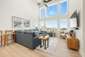 Family Room with Sound Views on Fourth Level