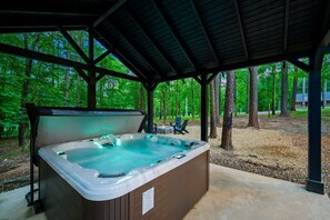 Hot Tub in private gazebo