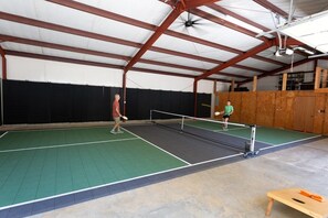 Enjoy a game of Pickleball or host an event in our versatile indoor court         