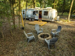 6 Vintage Airstreams on property