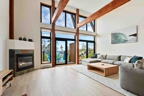 Living room with amazing views!