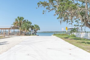 Adjacent to Free Boat Ramp.