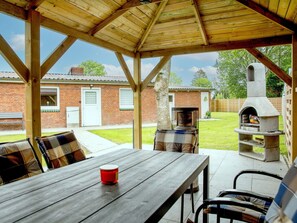 Property, Furniture, Table, Wood, Window, Interior Design, Cottage, Shade, Beam, Wood Stain