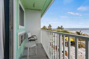 The private balcony faces the Atlantic Ocean.