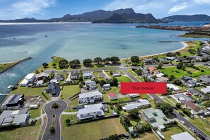 Drone footage showing location