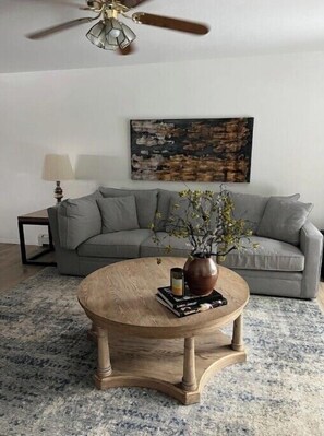 2nd Living space with tv - Back patio attached.