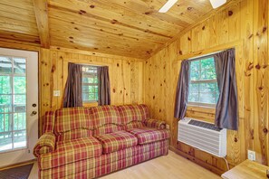 Living Room | Central Heating & A/C | Wall A/C Unit | Ceiling Fans