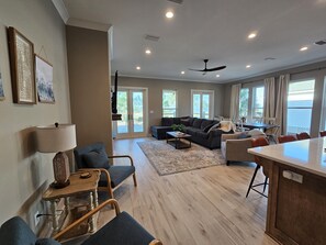 West living area with kitchen