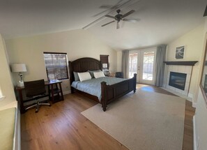 Master bedroom and work desk.