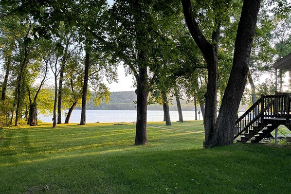 Big back yard down to the river