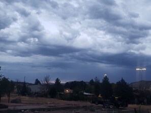beautiful summer skies off porch 
