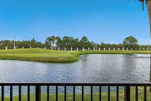 Overlooking the pond!