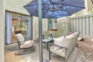 Our open patio is perfect for spending quality time with friends and loved ones!
