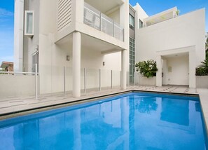 7Building private pool, only 7 apartments in the building.