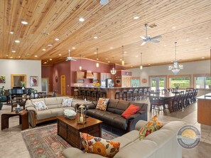 Spacious open plan living area